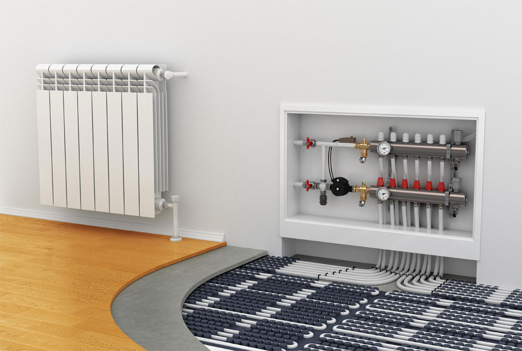 Hydronic heat floors and indoor environment